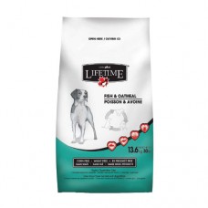 Lifetime Fish and Oatmeal Recipe Dog Food - All Life Stages - 13.6kg (30lb)