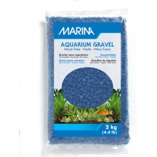 Marina Blue Decorative Aquarium Gravel - 2kg (4.4lb) Navy Blue