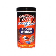 Omega One Freeze Dried Blood Worms - 27g (0.96oz) image thumbnail.