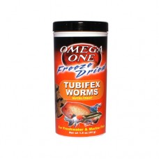 Omega One Freeze Dried Tubifex Worms - 43g (1.5oz)